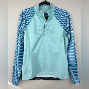 NOVARA Women's Large Cycling Jersey Jacket Pockets Long Sleeve Reflective Collar